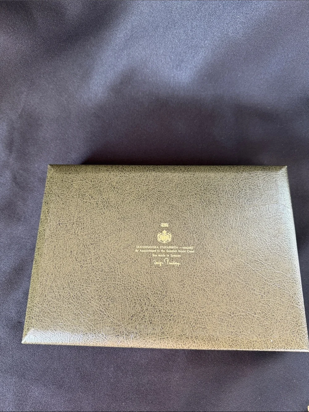 Vintage Swedish royal jewelry Box /official